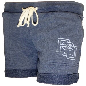 women's French terry shorts navy image
